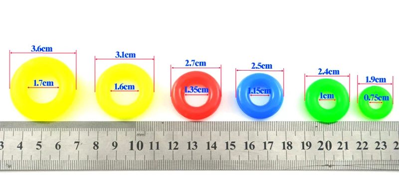 MNFT 6 шт./лот многоцветная Удочка стоп резиновое о-образное кольцо противоскользящая полюсная втулка