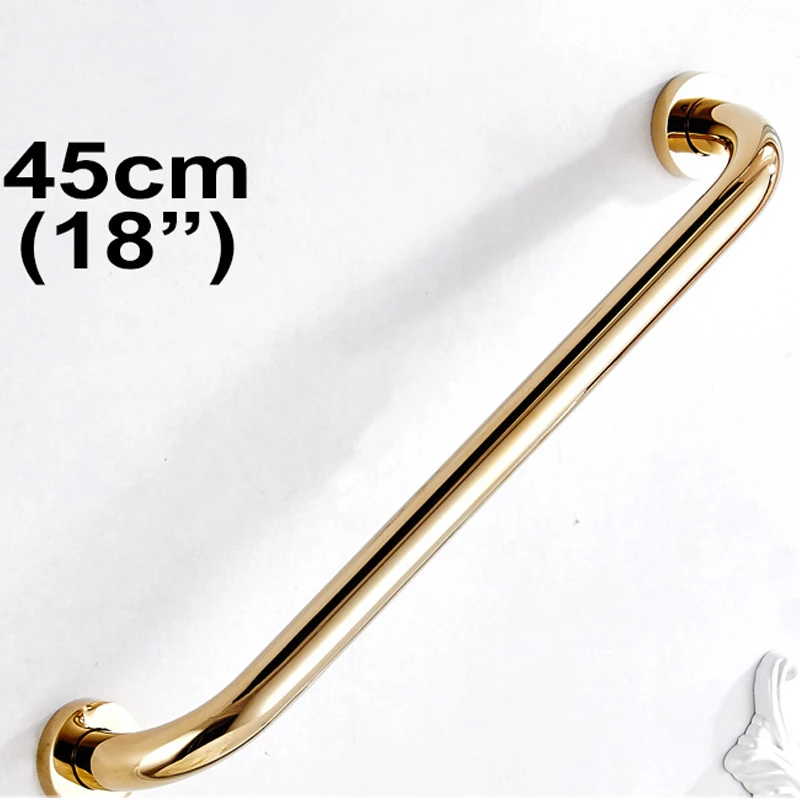 45cm Grab Bar for Bathroom& Home, Bath& Shower Handle, Polished Gold, Senior Assist Safety Hand Rail