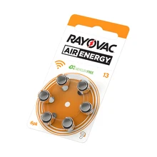60 шт. Rayovac воздуха энергии батареи слухового A13 13A 13 P13 PR48! Цинк слуховых Батарея бренд