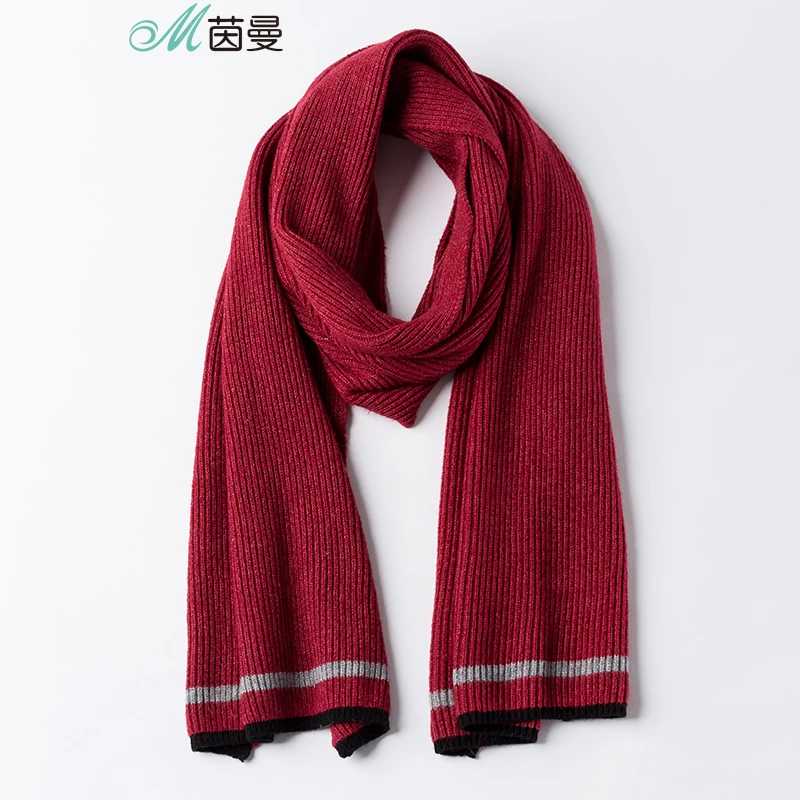 

INMAN Spring Autumn And Winter Female British Style Contrast Color Striped Long Section Wild Models Dual-use Shawl Scarf
