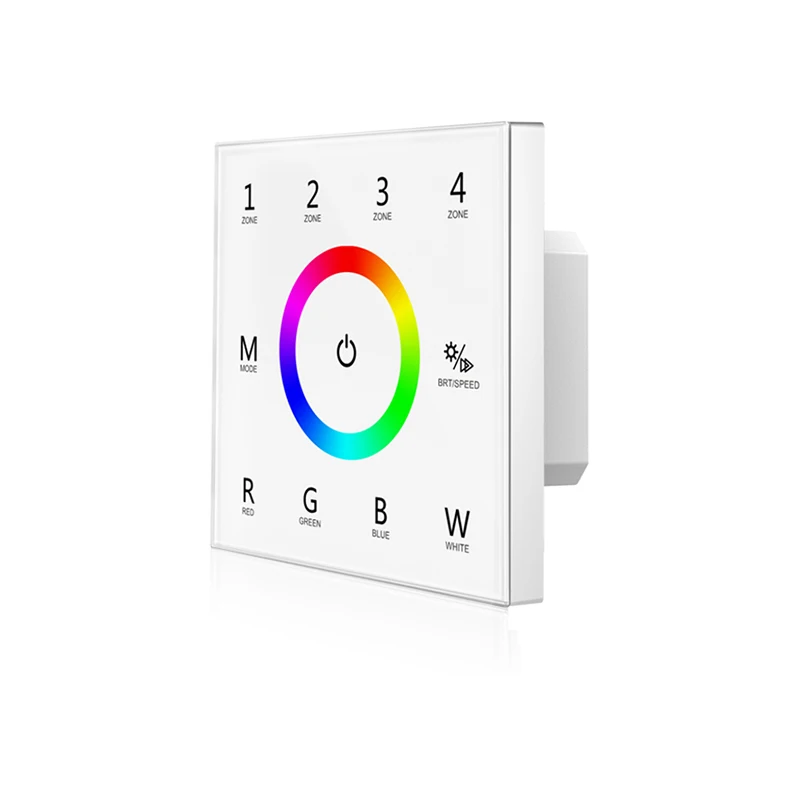 RGBW Led полосы Управление 2 4 GHz RF 220V стены Панель 5A канальный приемник зоны