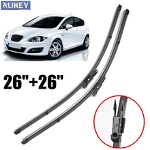 Misima przedniej szyby wycieraczki ostrza pasuje do Seat Leon Typ 1P 2005-2012 przednie okno pióro wycieraczki 2006 2007 2008 2009 2010