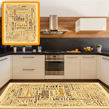 Else желтый коричневый кофе Americano Writen 3d принт нескользящей микрофибры кухня современные декоративные моющийся коврик коврики