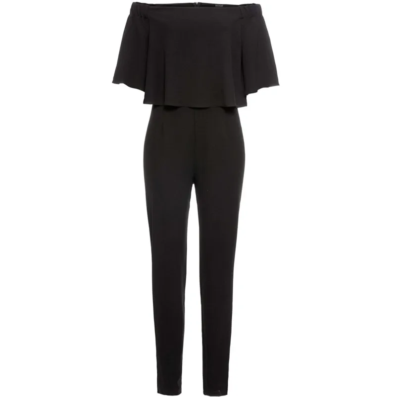 Fashion summer jumpsuit woman 2018 Off Shoulder Sleeveless Beach Jumpsuit Ladies Beach Romper Trouse pantaloni siamesi A23#N (2)