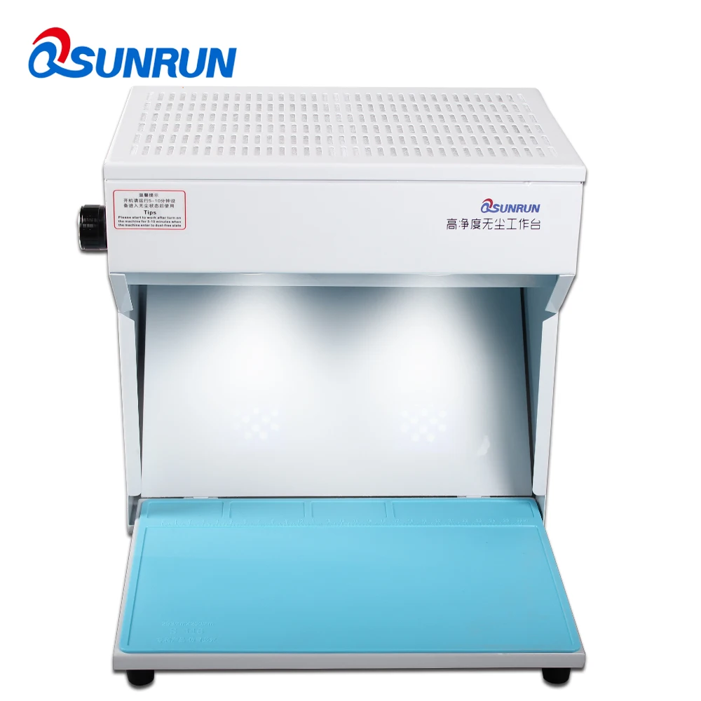 

QSUNRUN New Dust-free workbench mobile phone repair filter purification operation room film OCA fit separation screen changering