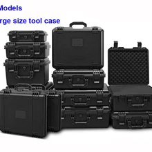 Водонепроницаемый чехол для инструментов противоударный герметичный контейнер пластиковый ящик для хранения инструментов устойчивый Защитный чехол с предварительно вырезанной пеной