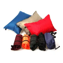 Портативная Складная наружная Автоматическая надувная подушка Сверхлегкая воздушная Складная Походная самодутая Подушка случайный цвет