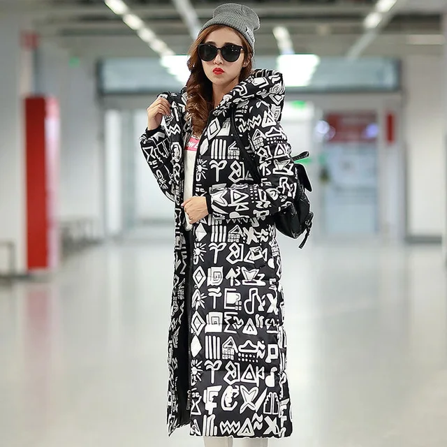 

New Autumn Winter Coat Design Padded Down Cotton Plus Size Slim Jacket Hooded Zipper Women Fashion