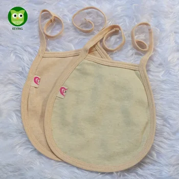 

KEYING Baby Bibs Infant Belt Scarf Burp Cloths Newborn Cotton Solid Double Layer Bandana Saliva Towel Triangle