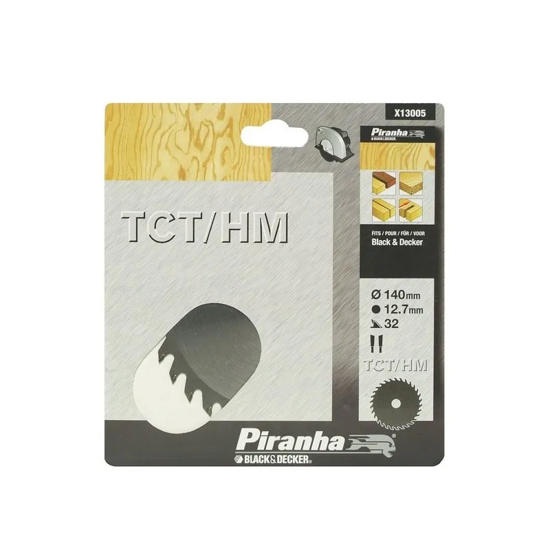 BLACK & DECKER X13060 XJ Sheet TCT. 130x16mm. 32 положительных зубцов ATB. Четкий вырез и против