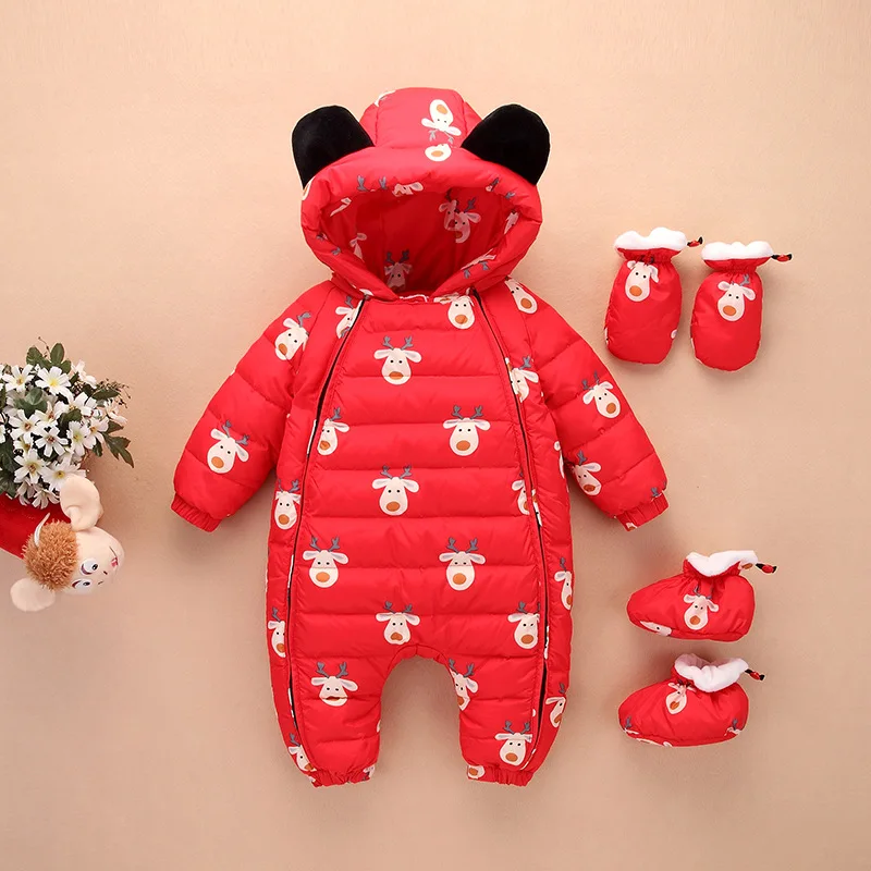 2017 Newborn Clothes Christmas Baby Rompers Duck Down Winter Overalls Thick Warm Jumpsuit Infant Boys Girls Outwear WUA7820002 2017 Newborn Clothes Christmas Baby Rompers Duck Down Winter Overalls Thick Warm Jumpsuit Infant Boys Girls Outwear WUA7820002
