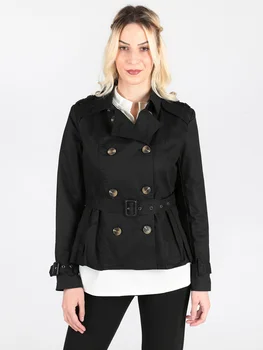 

Short overcoat single breasted long sleeve top working cloth short coat