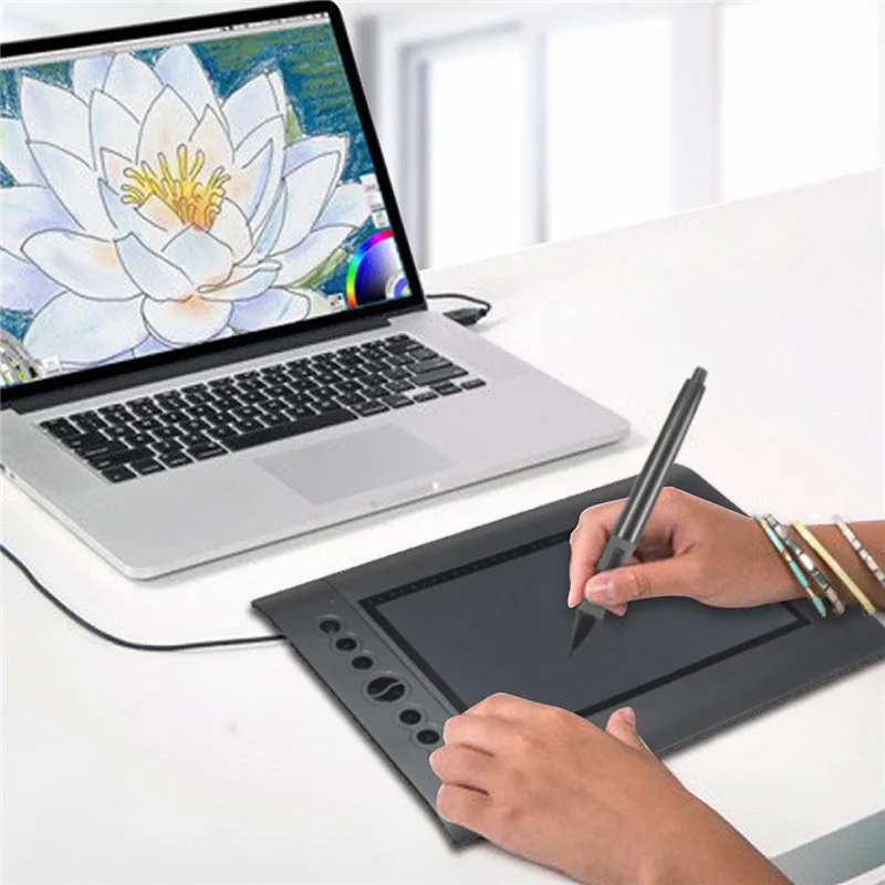 

New Digital Pen USB Art Graphics Drawing Writing Board 8 Express Keys Nibs Graphic Tablet Drawing Writing Board