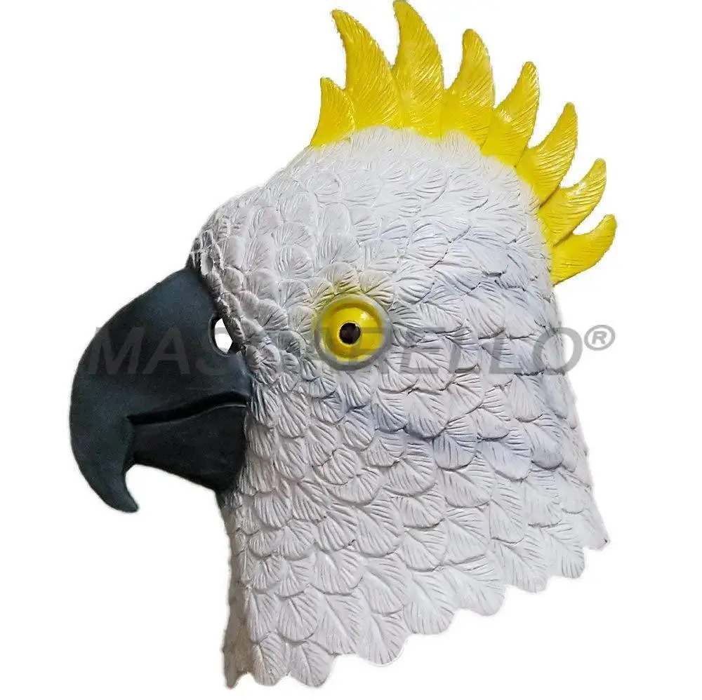 Paper & Party Supplies Deluxe Latex Realistic Animal Red Parrot Bird