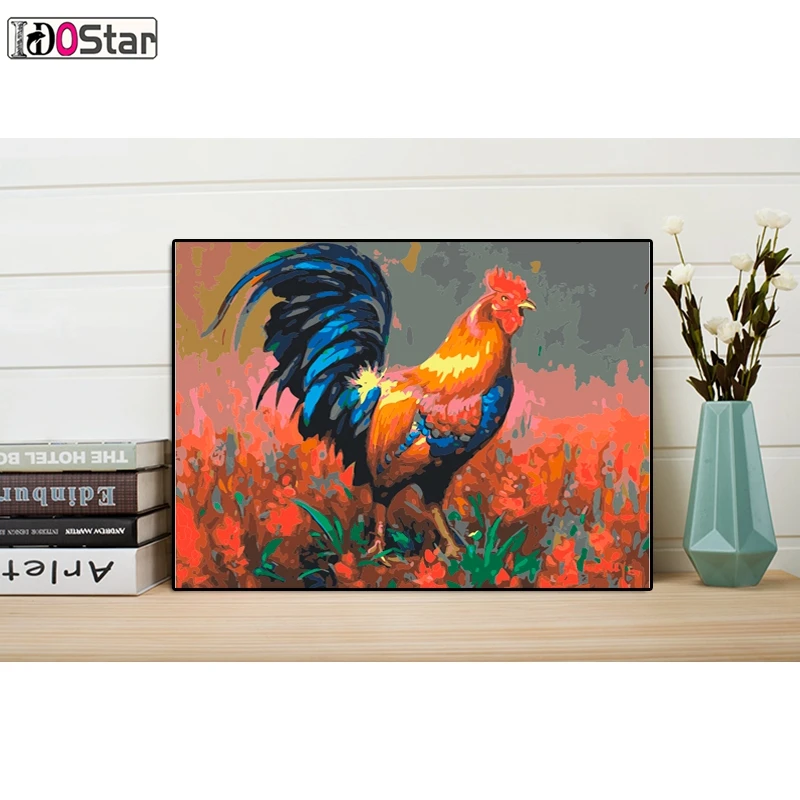 Крепкий петух картины, холст живопись для гостиной стены Искусство домашний декор, DIY картина маслом по номерам
