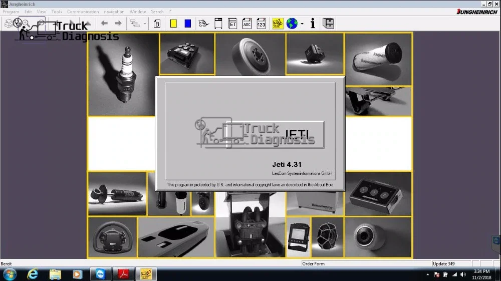 Диагностический комплект jungheinrich Judit 4 диагностическое программное обеспечение v4.34+ руководство по ремонту Jeti SH 4,34+ Jeti ET V4.34 каталог запчастей