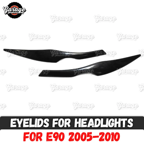 

Eyelids for headlights case for BMW E90 2005-2010 ABS plastic pads cilia eyebrows covers accessories car styling tuning