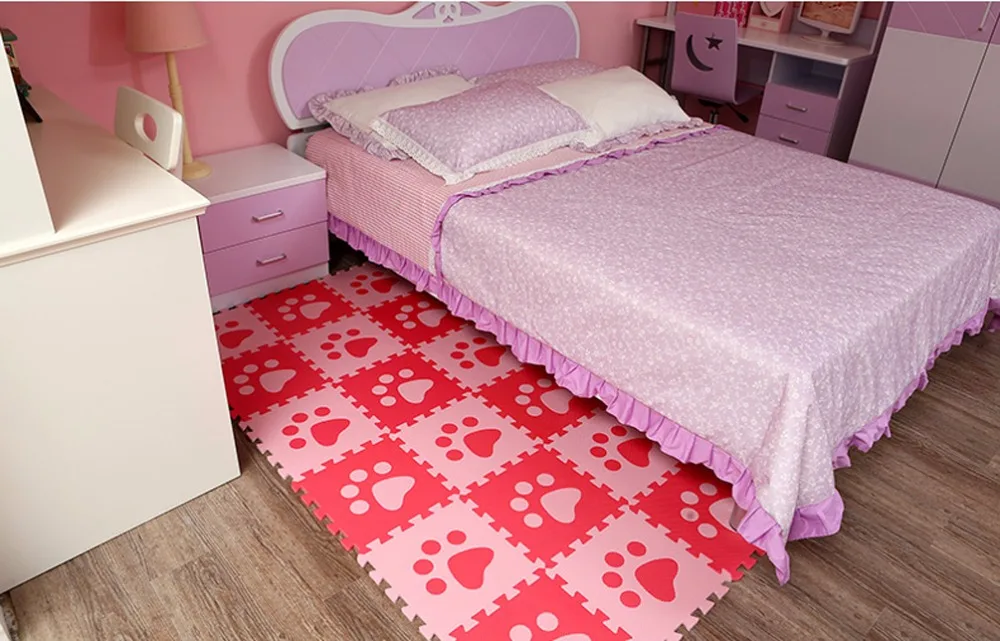 Tanie 10 sztuk zestaw dziecko piankowa mata do zabawy z puzzli eva zablokowane płytki indeksowania dywan każdy 30x30x1cm Pop out łapy zabawki dla Unisex kojec...