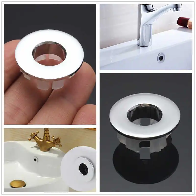 Bathroom Overflow Covers Basin Sink Round Brass Replacement Lavatory