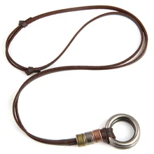 NEW Fashion Key Vintage Ethnic Long Sweater Chain Cross Genuine Leather Women Pendant Necklaces Men Jewelry Accessories