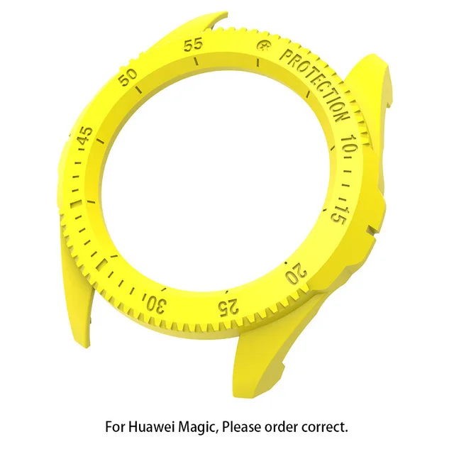 Покрытие Жесткая Броня для huawei watch honor magic защитный чехол прозрачная накидка корпус ПК Ударопрочный против царапин Спорт - Цвет: magic Yellow