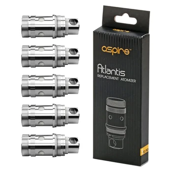 

Aspire Atlantis Sub 0.3/ 0.5/ 1.0 ohm BVC Replacement Coil for Atlantis Atomizer Tank - Pack of 5 Pieces