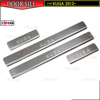 

Door sills for Ford Kuga 2012- scuff plate guard stainless door sills interior sticker car styling decoration protection