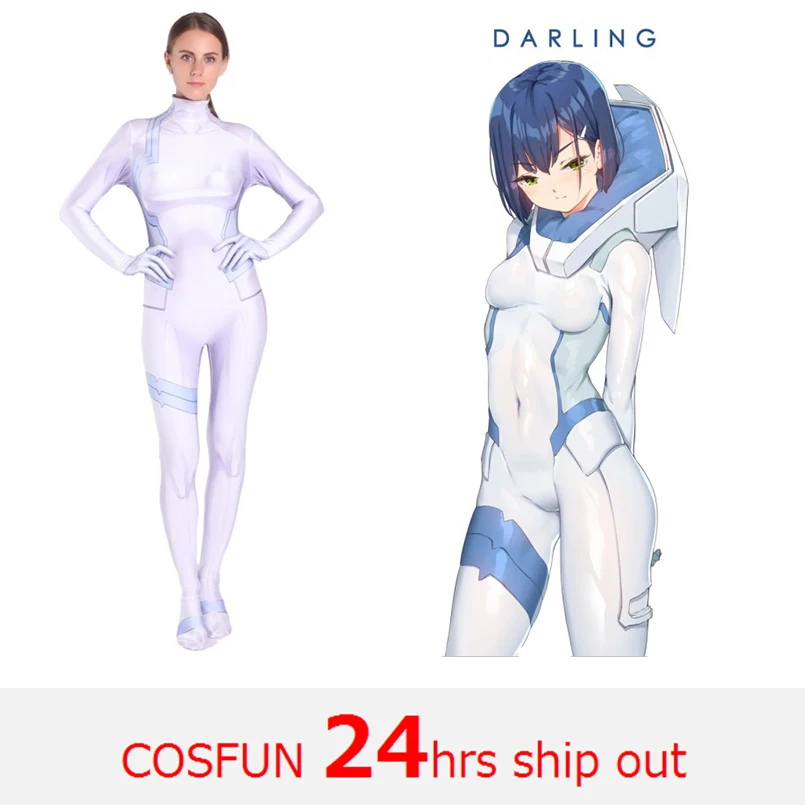 Быстрая доставка костюмы для косплея Darling in the Franxx Ichigo аниме-боди на Хэллоуин