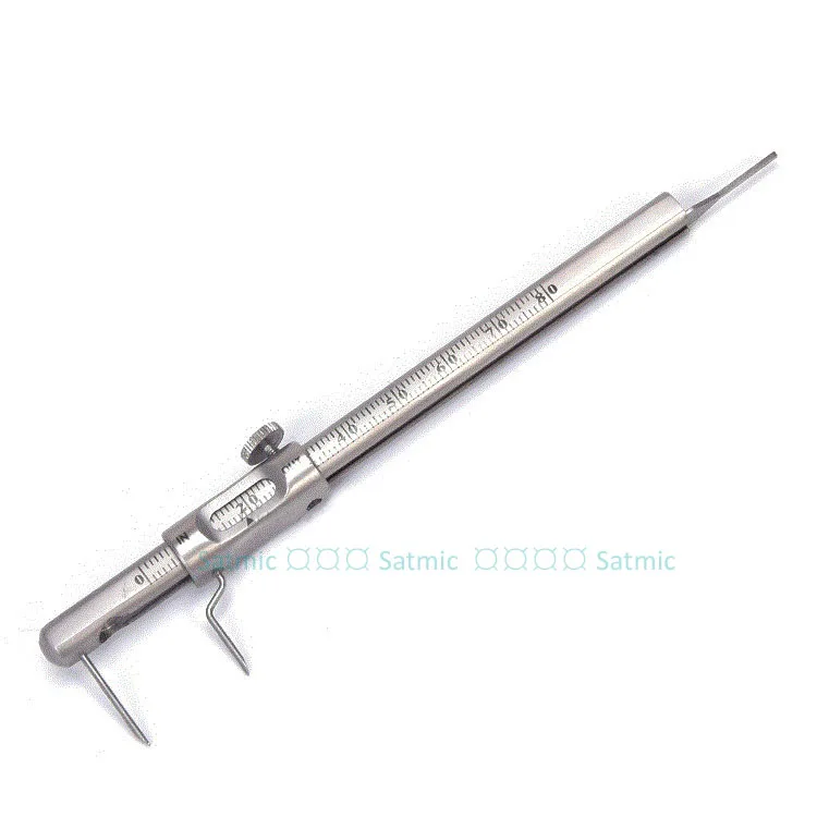 Dental Vernier caliper with positioning pen type planting caliper