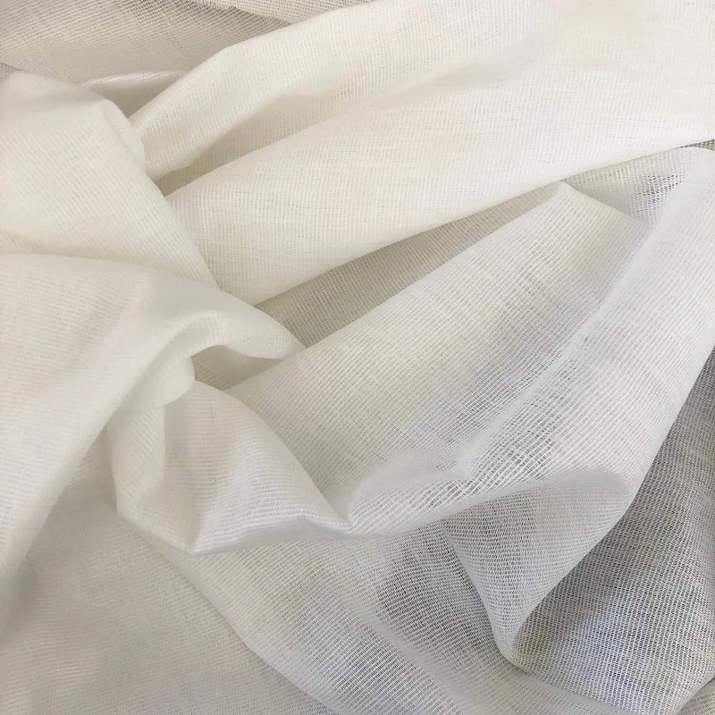 

WM 125/142gsm White Сoarse calico fabric DIY ,canvas sailcloth, contiuous cut 220cm width , bed linen cloth for sewing