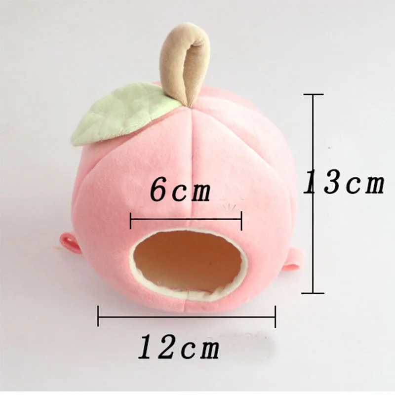 Mini Apple Small Pet House Cage Winter Warm Nest Cave Tunnel Toy Tube for Hamster Squirrel Animals Home Accessories Pet Supplies6