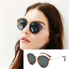 Lunettes de soleil rondes pour hommes et femmes, mode, styliste de marque, léopard vert, rétro, ombres d'été, Points de luxe UV