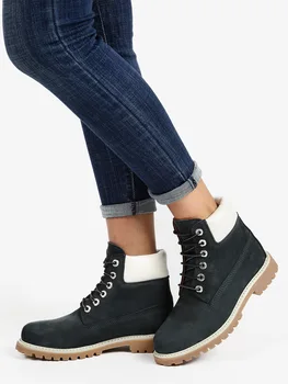 

LUMBERJACK Boots lace up blue/white