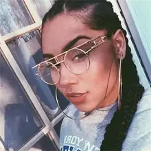 Versae мужские солнцезащитные очки в стиле стимпанк женские классические готические металлические круглые солнцезащитные очки оттенки прозрачные оправа для очков