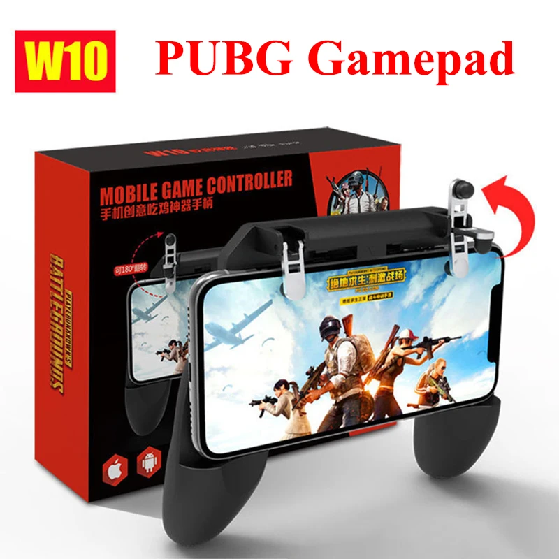 Игровой контроллер W10 PUBG триггер для стрельбы геймпад металлическая кнопка