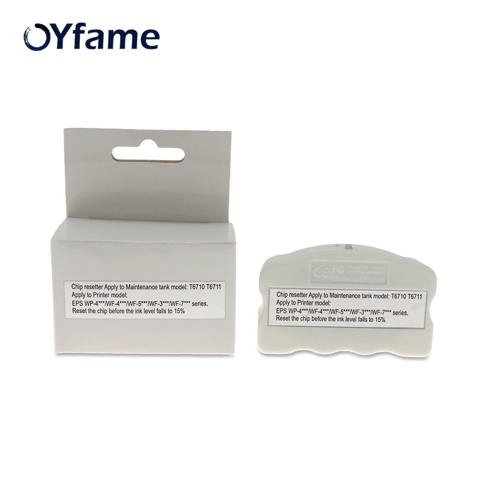 Обнуление чипа резервуара для обслуживания OYfame T6710 T6711 Epson WP 4010 4015 WF4540 WF5110 WF7110 WF7610