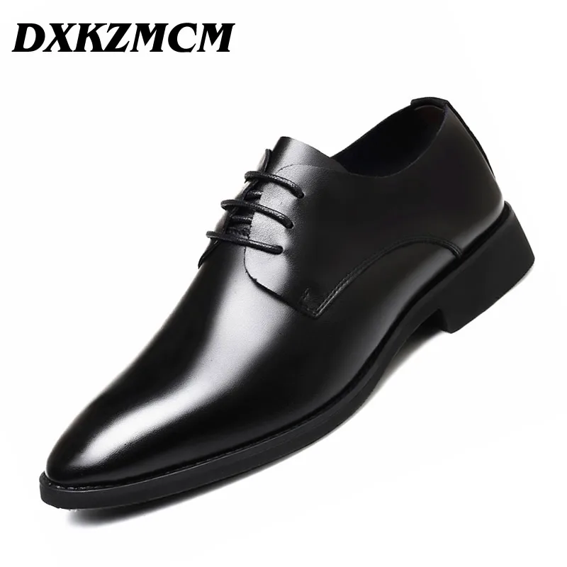 DXKZMCM Men Formal Shoes Men Dress Shoes Brand Men Leather Shoes Men Classic BusinessFormal