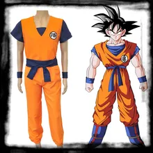 Japan Anime Dragon Ball Z Son Goku Cosplay Costume Super Saiyan suit European standard size japan anime dragon ball super original bandai tamashii nations figuarts zero toys figures son gokou super saiyan 3