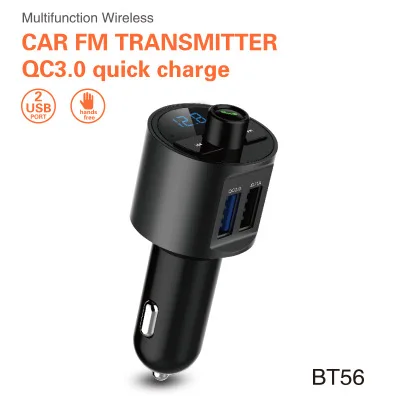 Универсальный автомобильный Bluetooth комплект fm радио передатчик QC3.0 быстрое