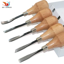 QSTEXPRESS 5 шт./лот нож для резьбы по дереву приклад/угол/косой/Круглый/дуговой мачете зубило для резьбы по дереву