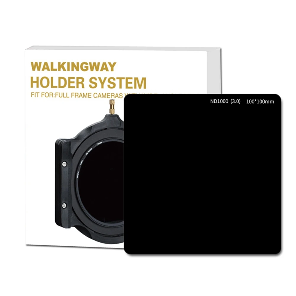 WalkingWay Optical Glass 100mm ND1000 10-stop ND filter 8-stop ND64 ND8 MultiCoated 100*100 Neutral Density Camera Square filter 2