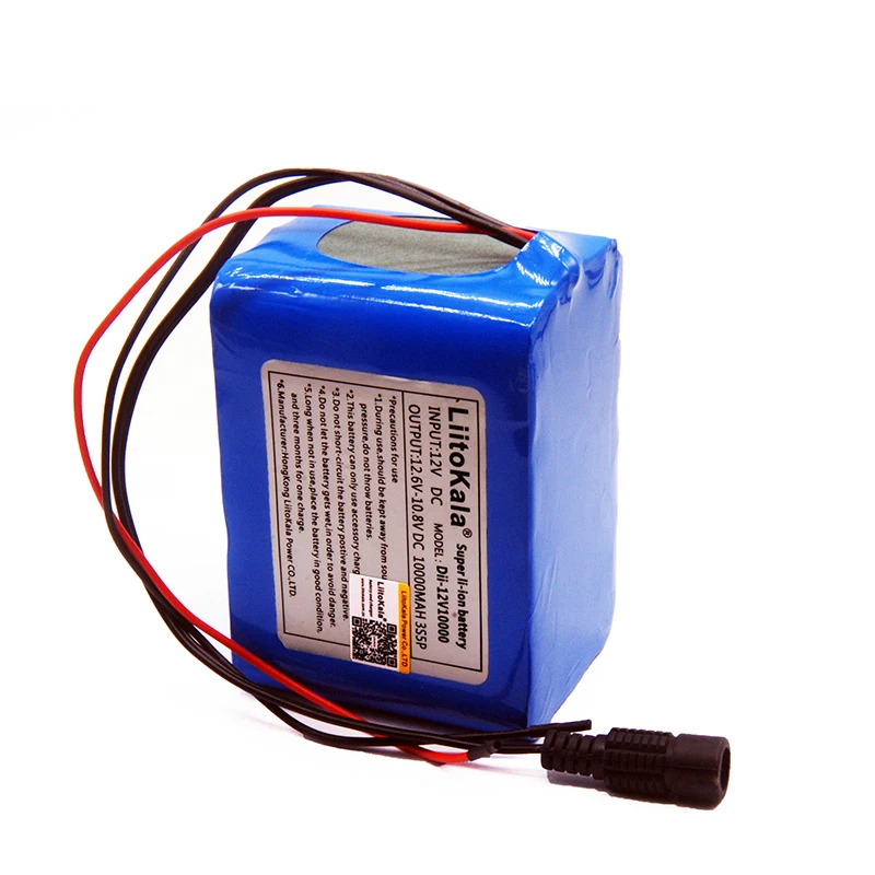 Billige Liitokala 12 V 10ah Schutz Große kapazität 18650 lithium akku 12,6 v 10000 mAh LED licht batterien
