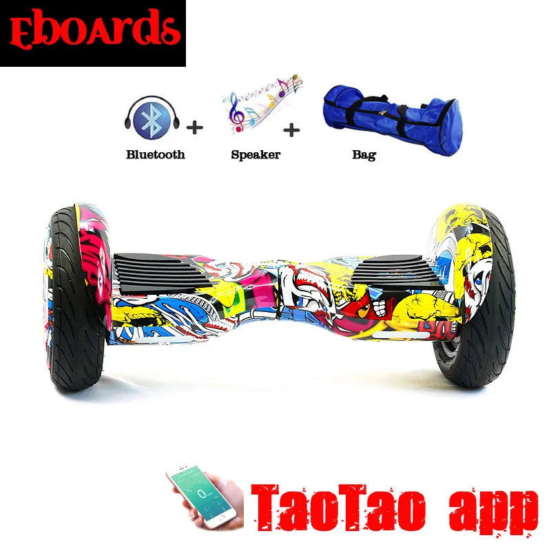 Gyroscooter Taotao приложение ХОВЕРБОРДА 10 дюймов Bluetooth Электрический скейтборд два