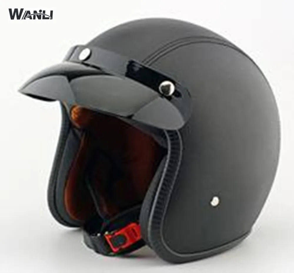 WANLI мотоциклетный шлем jet, винтажный, с открытым лицом, 3/4, полушлем casco, с открытым лицом, мотоциклетный шлем, винтажный, Женский шлем