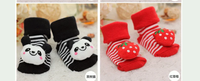 Baby socks rubber anti slip floor cartoon kids Toddlers autumn spring Fashion Animal newborn Cute 0-6-12month