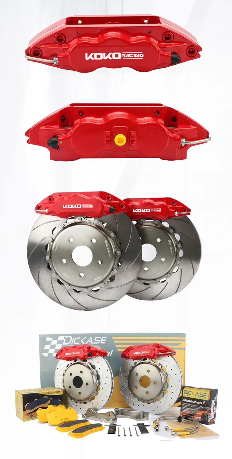 KOKO Racing WT7040 желтый цвет тормозной суппорт 6 горшок 355*32 мм Просверленный диск для Toyota Camry xle 4 цилиндра 2009