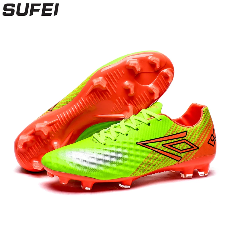 

sufei Men Soccer Shoes Firm Groud Football Boots FG Superfly Low Ankle Outdoor Lawn Training Cleats Sport Trainers