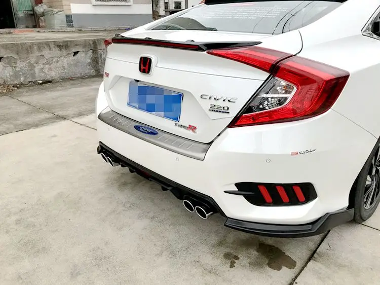 1 пара задних бампера нижняя сторона разветвители фартук valance для Honda Для Civic