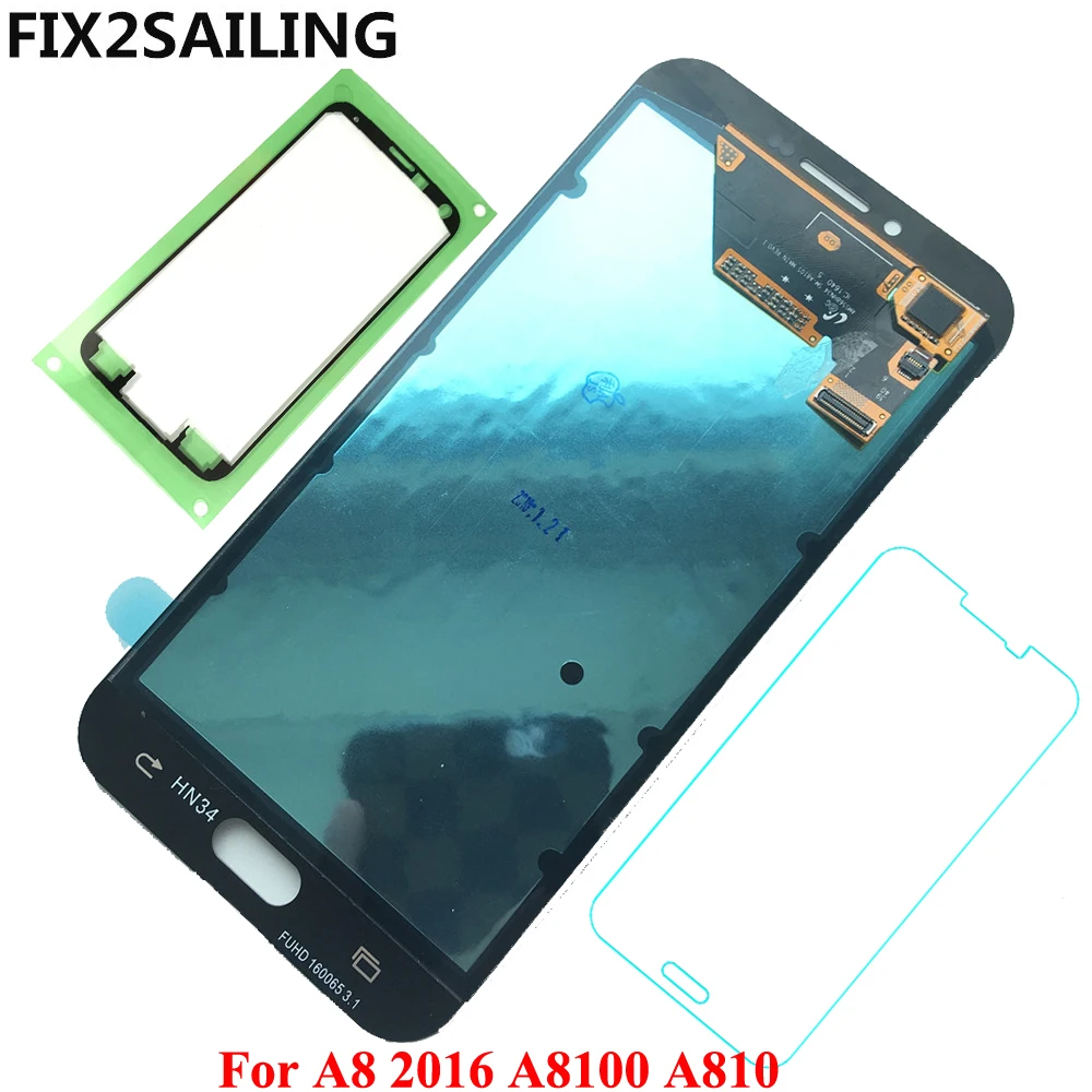 

For Samsung Galaxy A8 2016 A8100 A810 AMOLED LCD Display A810 100% Tested Working Touch Screen Digitizer Assembly