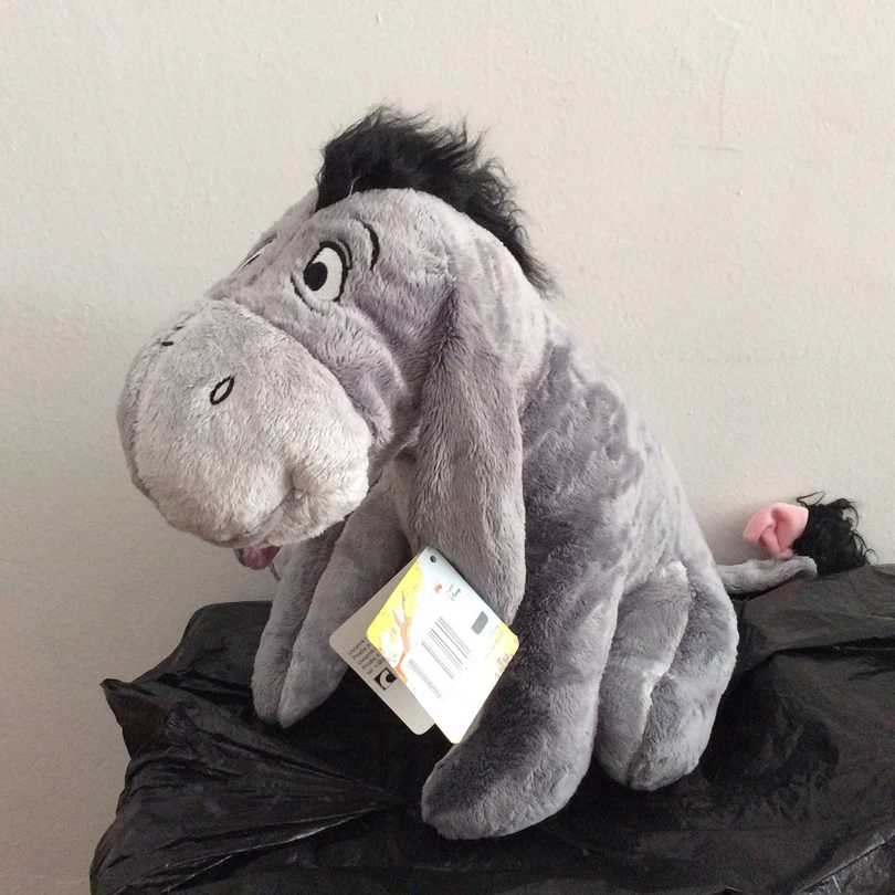 36 см Eeyore Ослик плюшевая игрушка 14 ''Серый Ослик мягкая кукла для детей день рождения